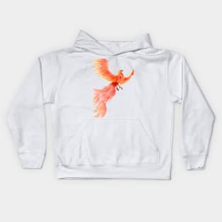 Rising from the Ashes- Phoenix White Kids Hoodie